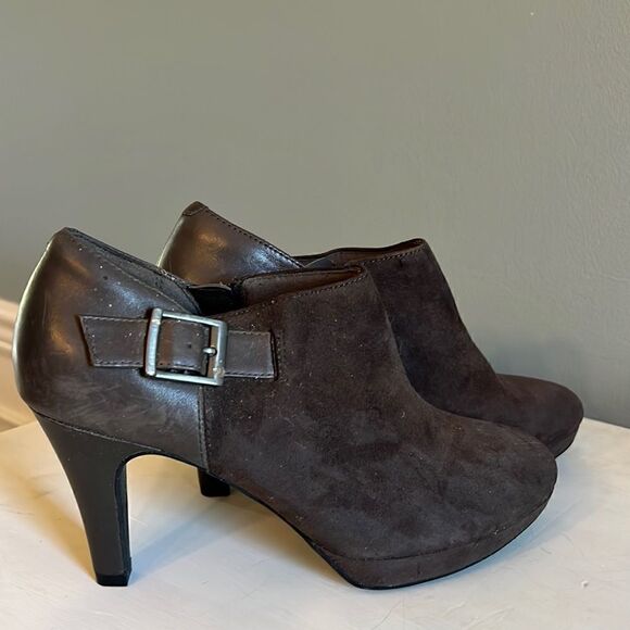 Clark’s Collection Sole Cushion leather ankle boots booties Women’s 8 NEW w tags - Picture 3 of 11